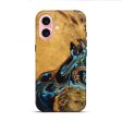 iPhone 16 Wood Live Edge Phone Case - Elena (Teal & Gold, 746307) Discount