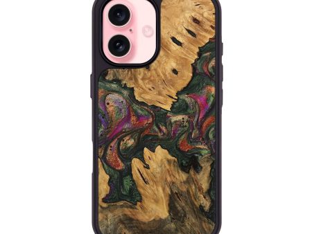 iPhone 16 Wood Phone Case - Misti (Green, 746344) Discount