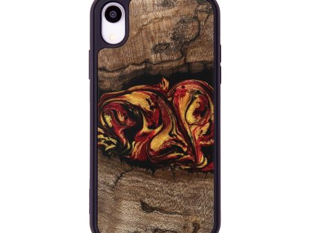 iPhone Xr Wood Phone Case - Jaleel (Red, 746356) For Cheap