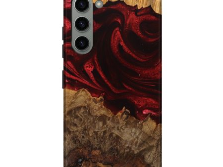 Galaxy S23 Plus Wood Live Edge Phone Case - Maya (Red, 746316) Discount