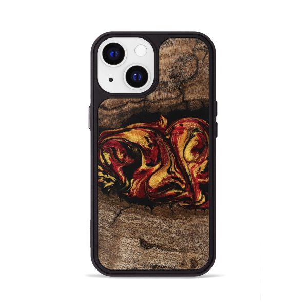 iPhone 13 Wood Phone Case - Jaleel (Red, 746356) Hot on Sale