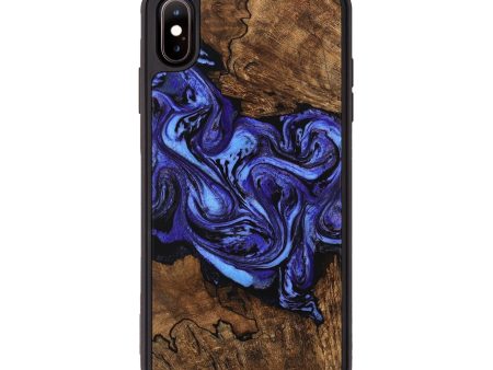 iPhone Xs Max Wood Phone Case - Anton (Purple, 746367) Cheap