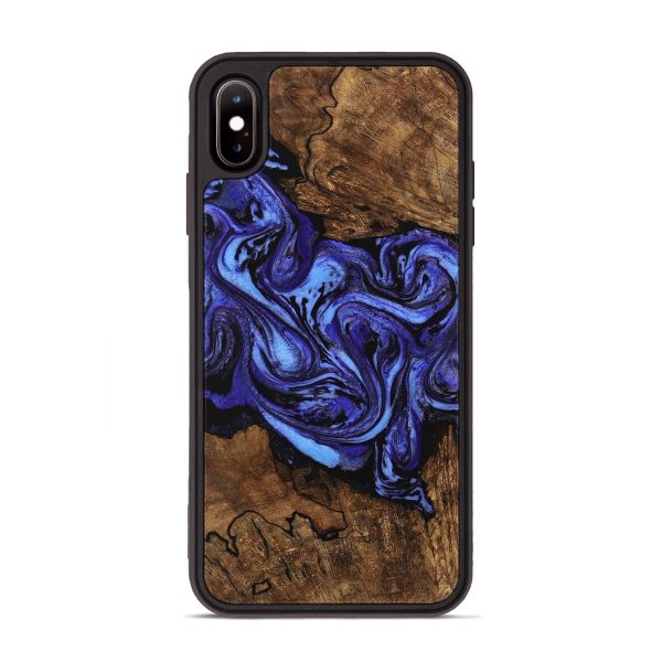 iPhone Xs Max Wood Phone Case - Anton (Purple, 746367) Cheap