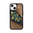 iPhone 13 Wood Phone Case - Nikia (Teal & Gold, 746388) For Sale