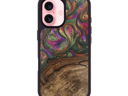 iPhone 16 Wood Phone Case - Oaklyn (Green, 746404) Fashion