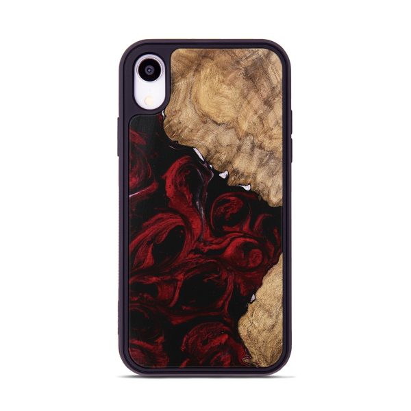 iPhone Xr Wood Phone Case - Caspian (Red, 746145) Hot on Sale