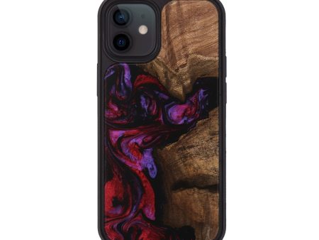 iPhone 12 Wood Phone Case - Carina (Red, 746377) Hot on Sale