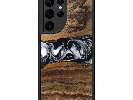 Galaxy S22 Ultra Wood Phone Case - Zavier (Black & White, 746419) Fashion