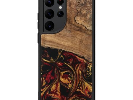 Galaxy S22 Ultra Wood Phone Case - Genesis (Red, 746398) Cheap