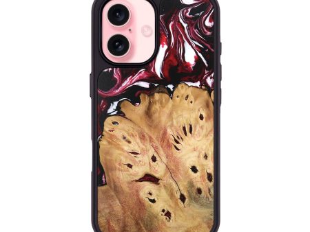 iPhone 16 Wood Phone Case - Shante (Red, 746220) For Cheap