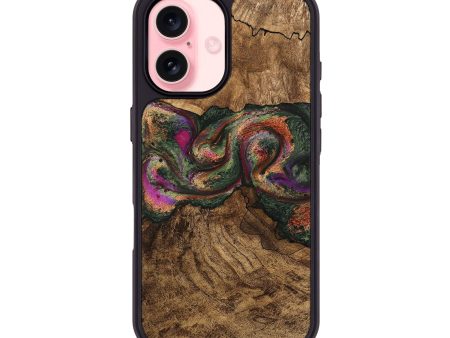 iPhone 16 Wood Phone Case - Orin (Green, 746326) Online Hot Sale