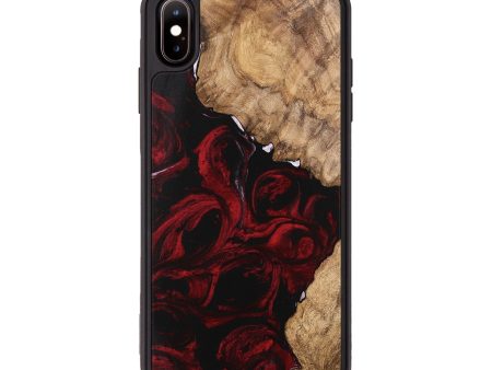 iPhone Xs Max Wood Phone Case - Caspian (Red, 746145) Fashion