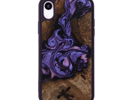 iPhone Xr Wood Phone Case - Green (Purple, 746332) Fashion