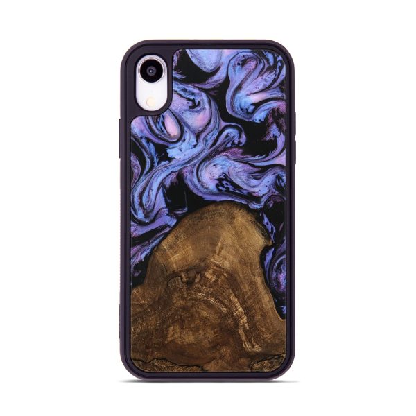 iPhone Xr Wood Phone Case - Lorelai (Purple, 746204) For Cheap