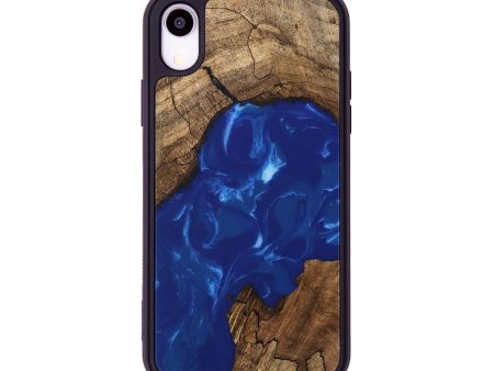 iPhone Xr Wood Phone Case - Samir (Blue, 745998) Online Sale