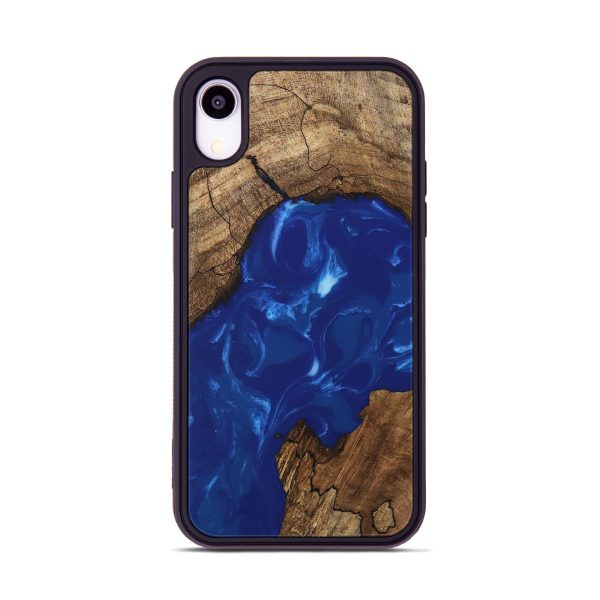 iPhone Xr Wood Phone Case - Samir (Blue, 745998) Online Sale