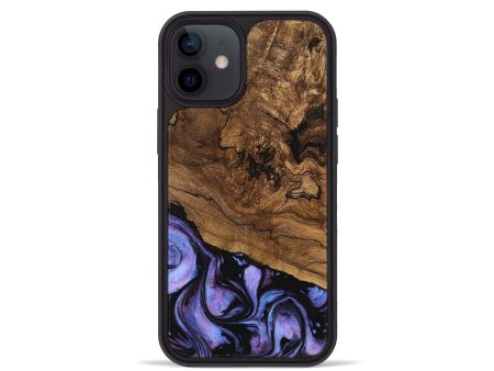 iPhone 12 mini Wood Phone Case - Sergio (Purple, 746117) Online Hot Sale