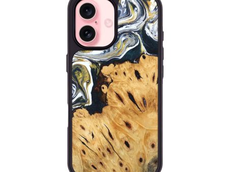 iPhone 16 Wood Phone Case - Johnson (Black & White, 746105) For Cheap