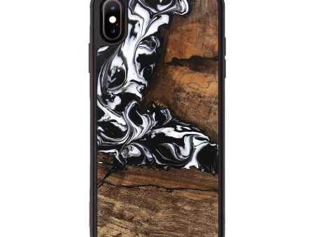 iPhone Xs Max Wood Phone Case - Messiah (Black & White, 746137) Fashion