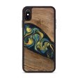 iPhone Xs Max Wood Phone Case - Nikia (Teal & Gold, 746388) For Sale