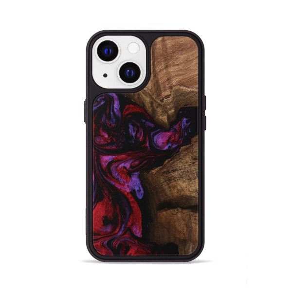 iPhone 13 Wood Phone Case - Carina (Red, 746377) Hot on Sale