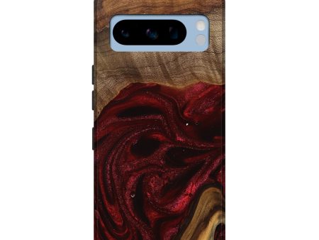 Pixel 8 Pro Wood Live Edge Phone Case - Goldie (Red, 746032) For Discount