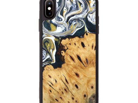 iPhone Xs Max Wood Phone Case - Johnson (Black & White, 746105) Fashion