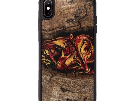 iPhone Xs Max Wood Phone Case - Jaleel (Red, 746356) on Sale