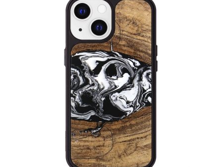 iPhone 13 Wood Phone Case - Melva (Black & White, 746259) Online Hot Sale