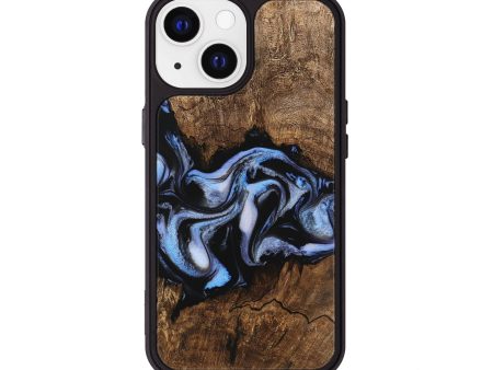 iPhone 13 Wood Phone Case - Rhea (Blue, 746173) Hot on Sale