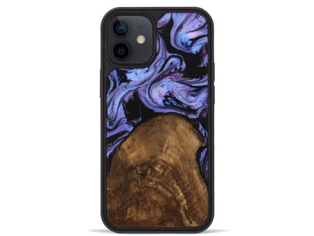 iPhone 12 mini Wood Phone Case - Lorelai (Purple, 746204) Online Hot Sale