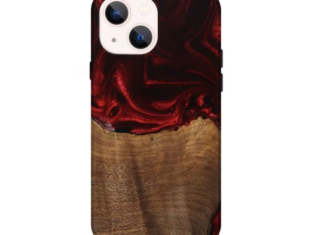 iPhone 14 Wood Live Edge Phone Case - Bart (Red, 746033) Online now