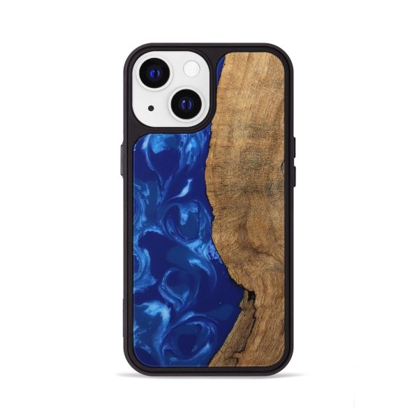 iPhone 13 Wood Phone Case - Toni (Blue, 745972) Online