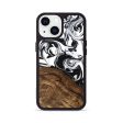 iPhone 13 Wood Phone Case - Janelle (Black & White, 746225) Sale