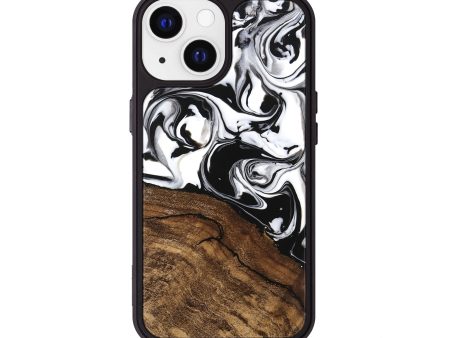 iPhone 13 Wood Phone Case - Janelle (Black & White, 746225) Sale