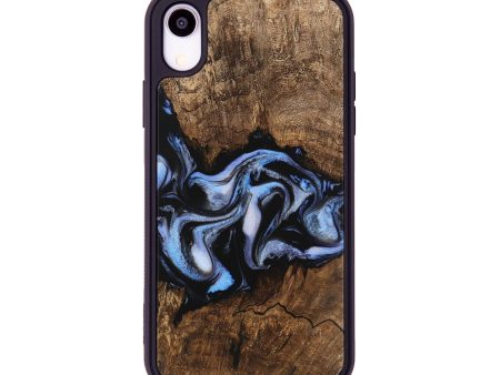 iPhone Xr Wood Phone Case - Rhea (Blue, 746173) For Sale