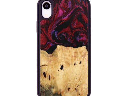 iPhone Xr Wood Phone Case - Marylyn (Red, 746390) Supply