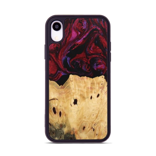 iPhone Xr Wood Phone Case - Marylyn (Red, 746390) Supply