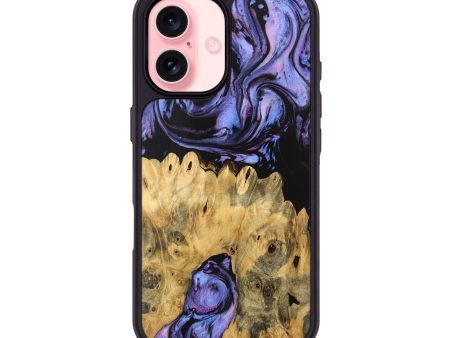 iPhone 16 Wood Phone Case - Kanisha (Purple, 746119) Supply