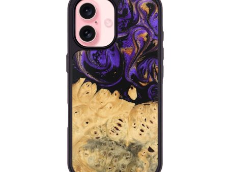 iPhone 16 Wood Phone Case - Marjory (Purple, 746103) Online