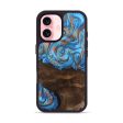 iPhone 16 Wood Phone Case - Emersyn (Teal & Gold, 746069) Fashion