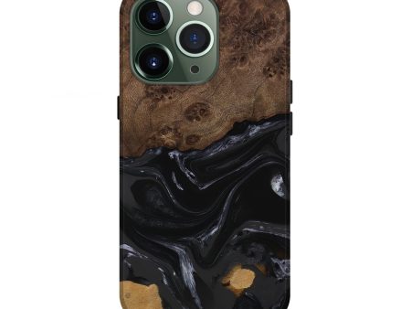 iPhone 13 Pro Wood Live Edge Phone Case - Alani (Black & White, 746027) Discount