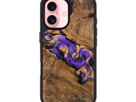 iPhone 16 Wood Phone Case - Irene (Purple, 746087) Online Sale