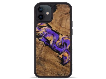 iPhone 12 mini Wood Phone Case - Irene (Purple, 746087) Supply