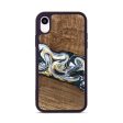 iPhone Xr Wood Phone Case - Mariyah (Teal & Gold, 746104) Hot on Sale