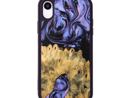 iPhone Xr Wood Phone Case - Kanisha (Purple, 746119) Fashion