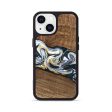 iPhone 13 Wood Phone Case - Mariyah (Teal & Gold, 746104) For Cheap