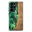 Galaxy S22 Ultra Wood Live Edge Phone Case - Zaid (Green, 746025) Discount