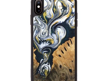 iPhone Xs Max Wood Phone Case - Ethyl (Black & White, 746099) Supply