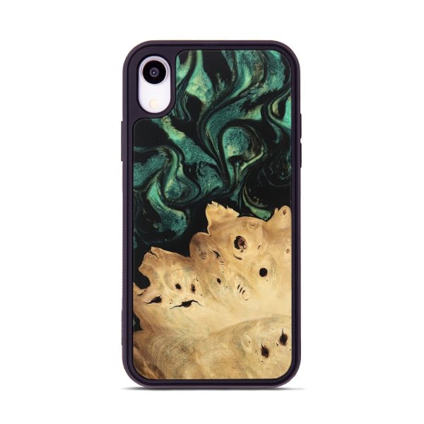 iPhone Xr Wood Phone Case - Zack (Green, 746068) Online Sale